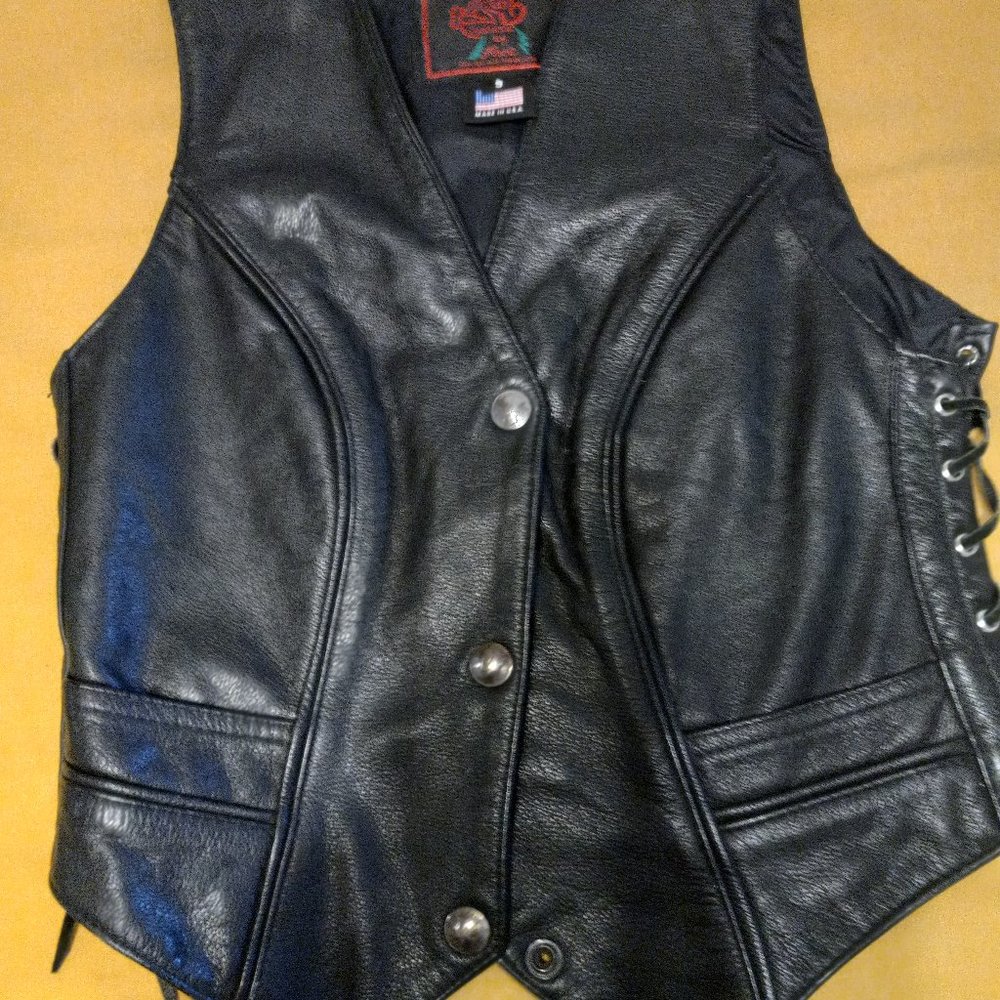 Leather vest